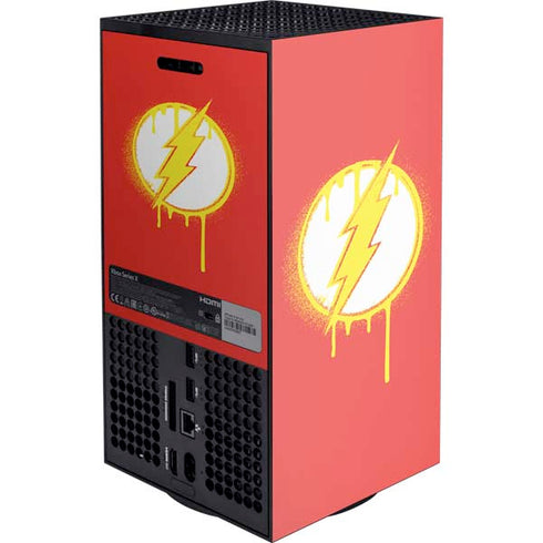 DC Comics The Flash Emblem Drip XBox Series X Digital Edition Console Skin